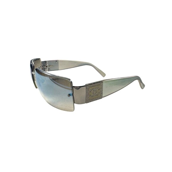 Chanel 4095 Iridescent Rimless Sunglasses Crystal Rhinestone Rare VTG main image 7